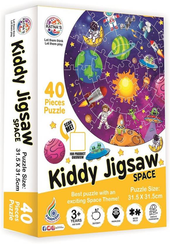 RATNA'S Kiddy jigsaw puzzle Space for Kids (40 Pieces) (2357) Kiddy