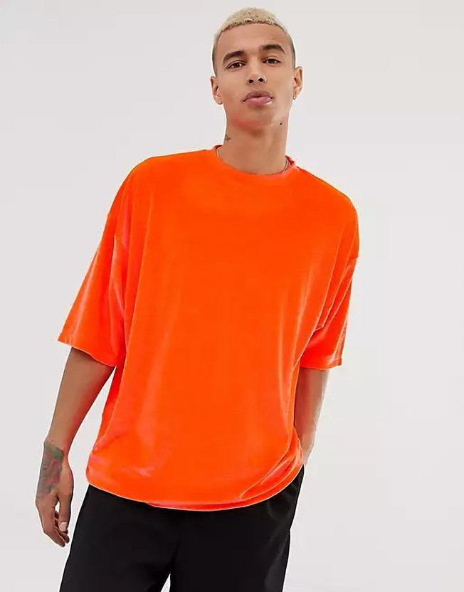 Mens neon orange shirt