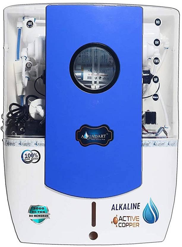 AquaDart Copper + Alkaline Premium RO Water Purifier With Japanese UV Lamp And High TDS 3000