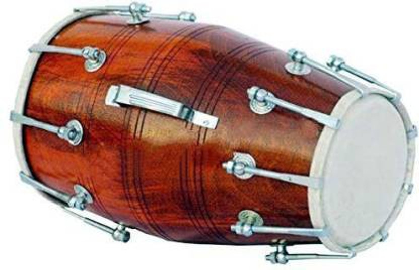 NSR Traders NSR.TRADERS Brown Nut bolts Dholak Best Quality musical instrument 01 Nut & Bolts Dholak(Brown)