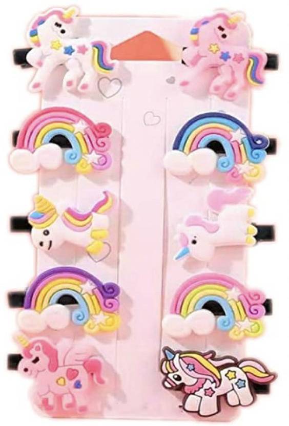 Myra Collection 10pcs Rainbow Unicorn Multicolor Stylist fancy Hair