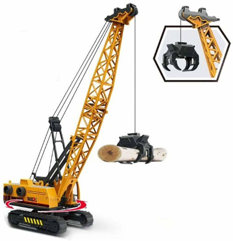 Dherik Tradworld New Construction Clamps Long Crane Arial Crane Trucks Rotate by 360 Degree Toy Loader Toy and Excavator Vehicle Engineering Toy for 3 Years and Above Age Toddlers ,High Speed Friction Excavator toy for boys toy for kids toy for children push and pull along toy toy cars and truck(Mul