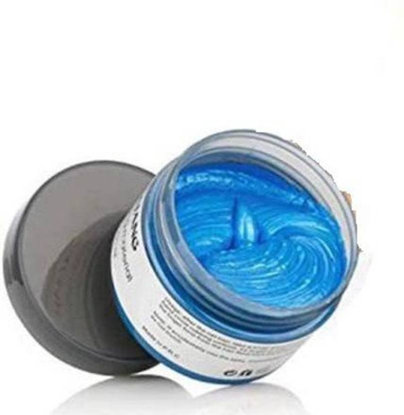 Yoviex Washable 100 Unisex Chemical Free Washable Hair Color Wax blue