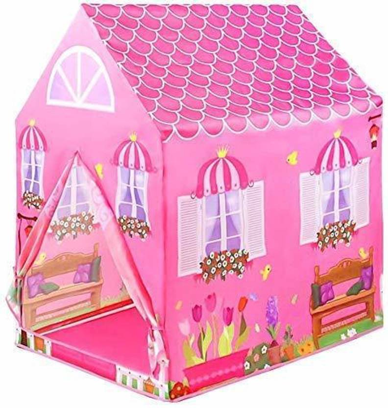 NYS STORE Kids Foldable Play Dream House Tent (Doll House) Multi Color ((Doll House) - Kids