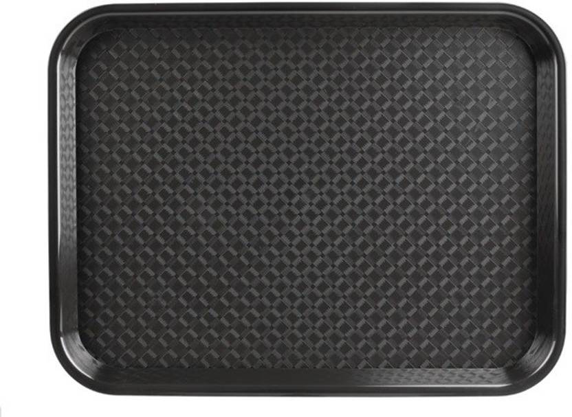 Kanha Large Plastic Serving Tray For Drinks/Breakfast (12x16) Inches