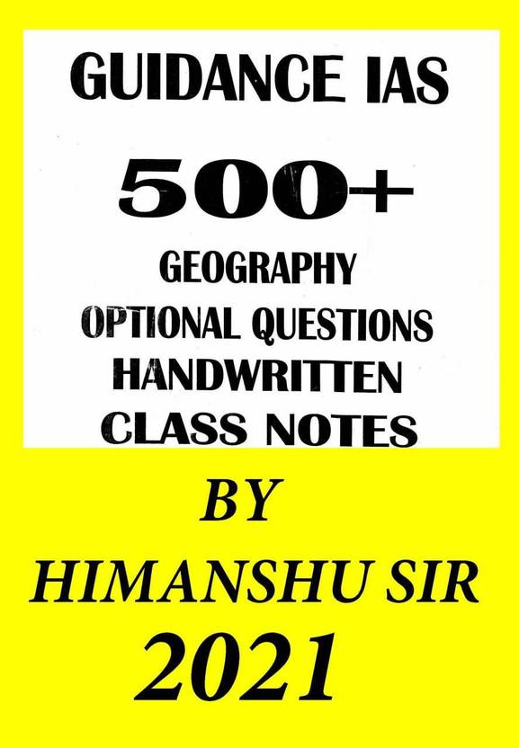 Guidance Ias 500 Plus Questions Geography Optional Questions