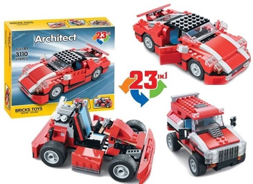 TEMSON Educational (23 In 1) Architect Building Blocks Super Speedster