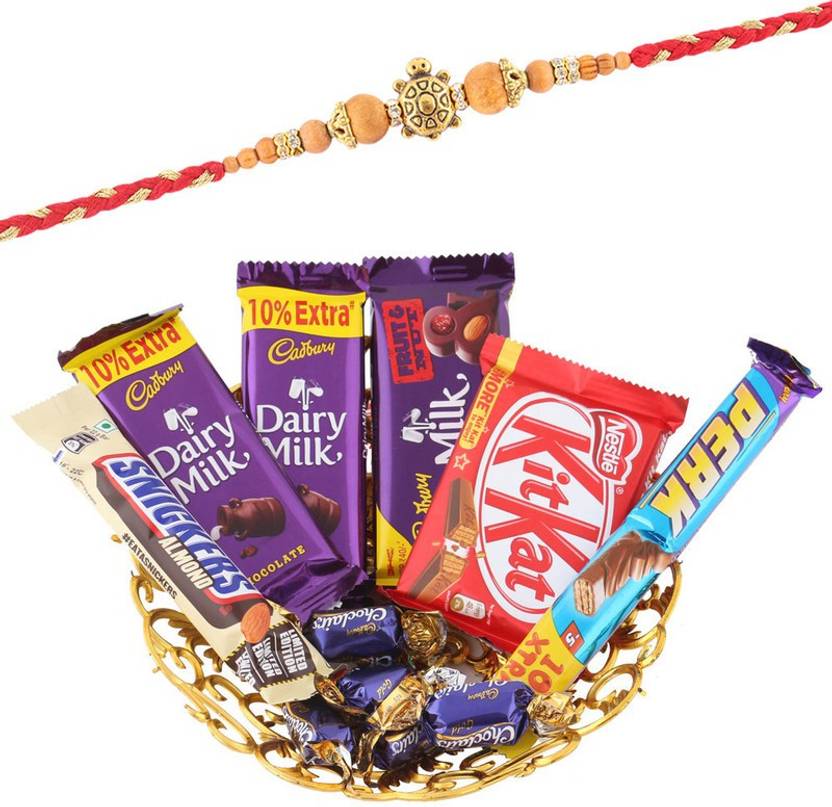 SurpriseForU Rakhi Chocolate Gift Set Pack With Tortoise Rakhi