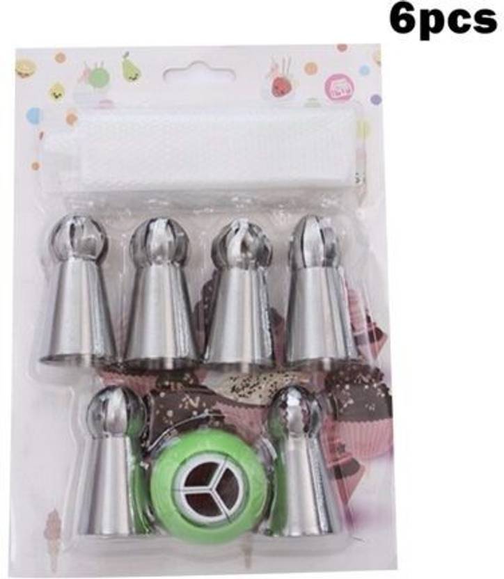 BAKEWARIND Russian spherical balloon icing nozzle set with piping bag