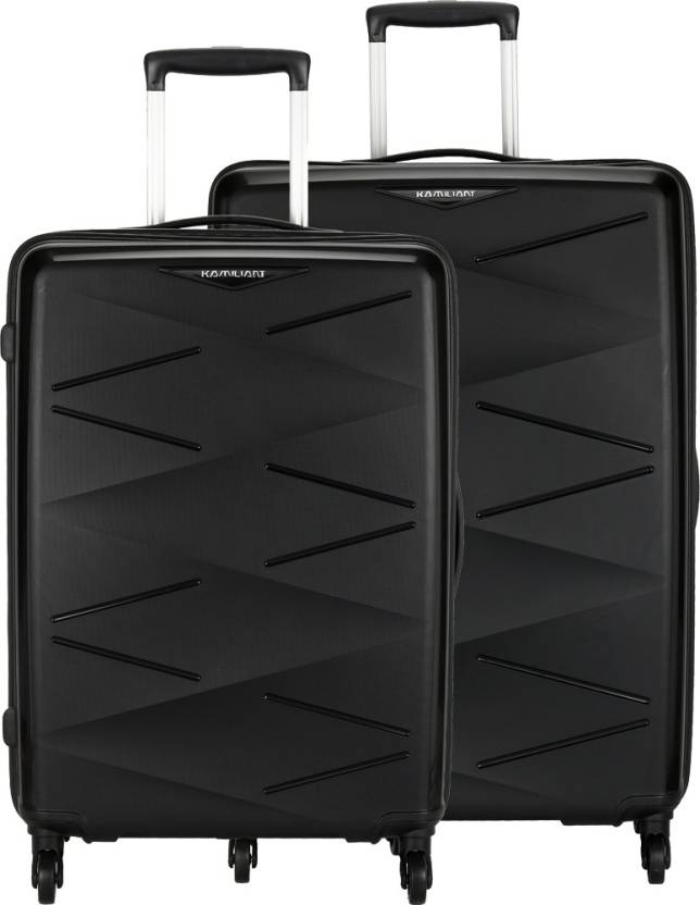 Kamiliant by American Tourister Hard Body Set of 2 Luggage – TRIPRISM SPINNER 2PC SET BLACK – Black