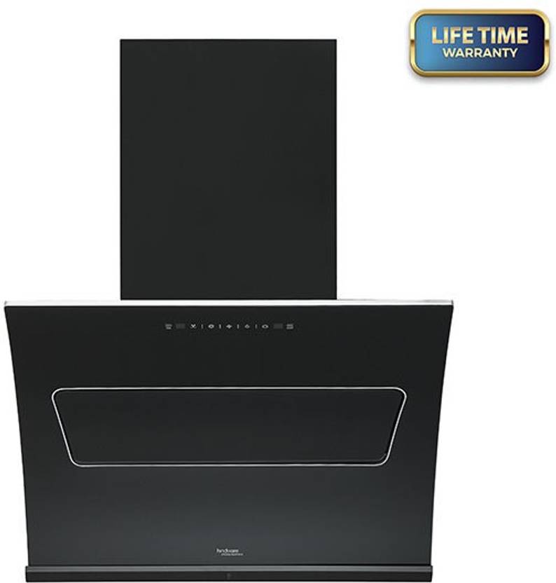 Hindware Essence black 75cm Auto Clean Wall Mounted Chimney Price in