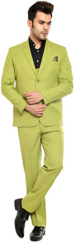 Single Brested Solid Men Suit 
