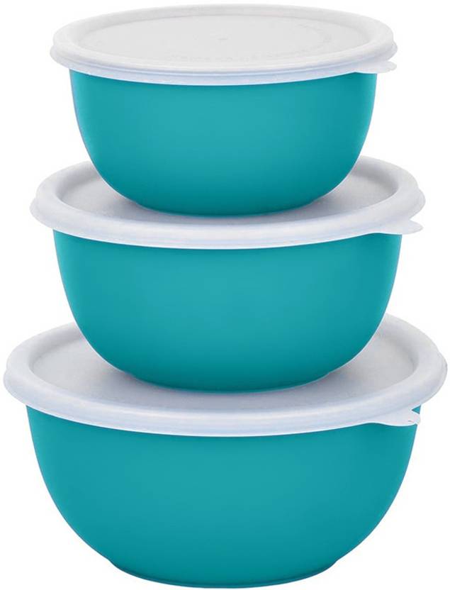 Zaib Microwave Safe Stainless Steel Euro Mixing Bowl 1250 ml, 750 ml