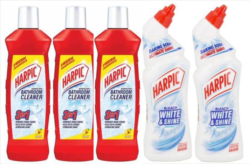 Harpic red white 500 ml Citrus Liquid Toilet Cleaner Price in India