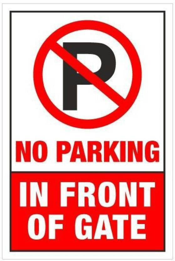 VICINITY NO PARKING IN FRONT OF GATE Emergency Sign