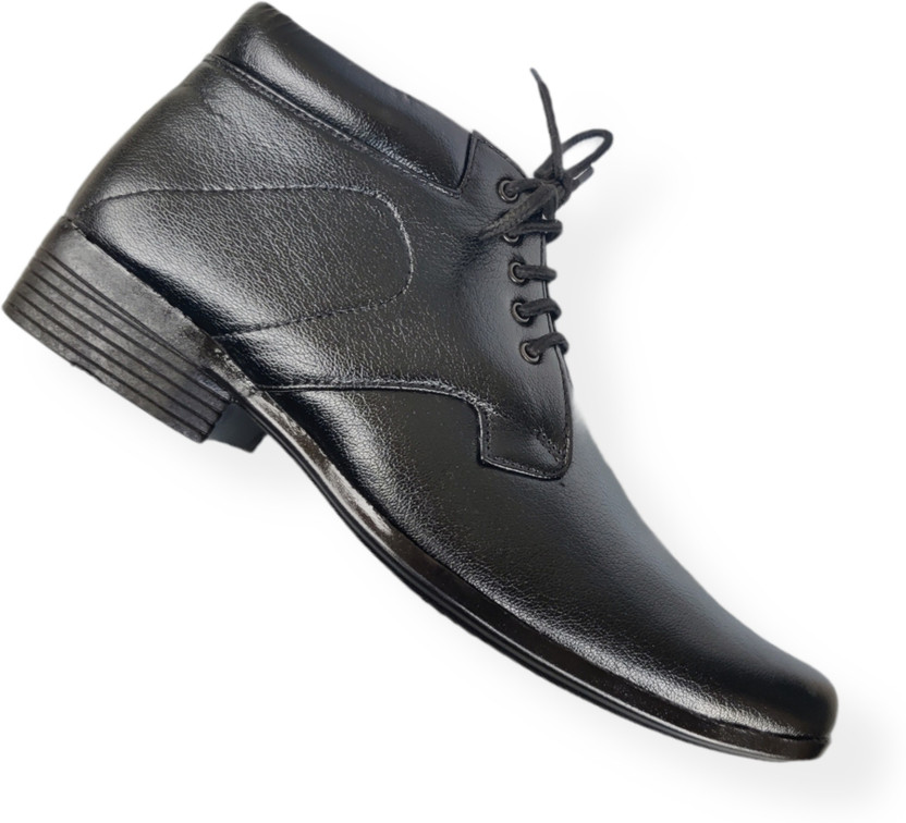 Black Ankle Length Formal Shoes 