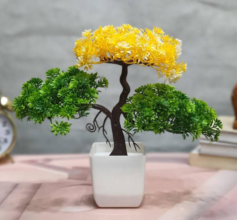 Flipkart SmartBuy Three Branches Mini Tree Bonsai Wild Artificial Plant