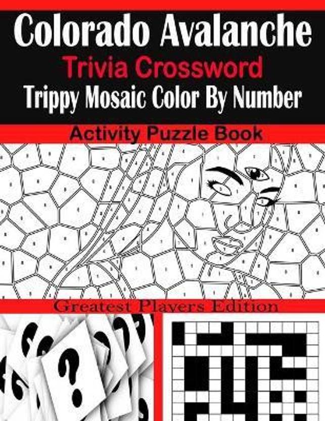 Colorado Avalanche Trivia Crossword Trippy Mosaic Color By Number