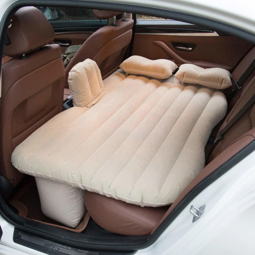 Anadaya Enterprise Inflatable Car Air Mattress & 2 Pillows Portable & Compact Multipurpose Bed Car Inflatable Bed(Universal For Car)
