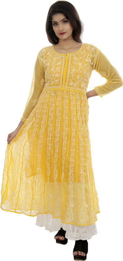 yellow colour kurti flipkart