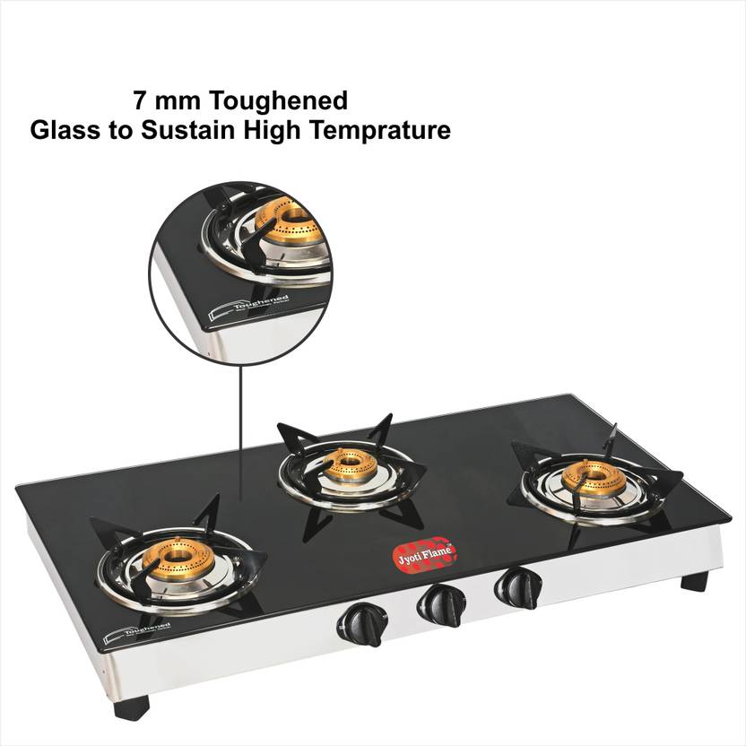 jyoti flame byJYOTI FLAME JYOTI FLAME Glass Manual Gas Stove Price in