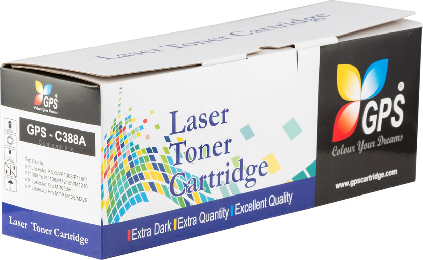 GPS Colour Your Dreams 88A / CC388A / CC388X Laser Toner Cartridge Pack Of 1 Pcs Black Ink Cartridge