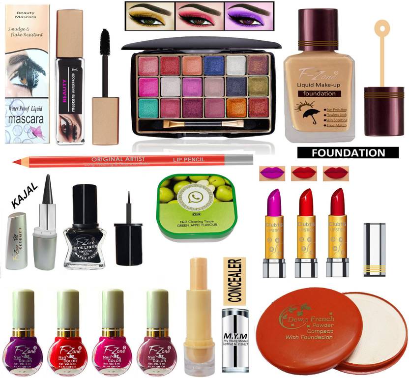 CLUB 16 Makeup Kit OF 16 Makeup Items For Girls & Women CC59 Price in