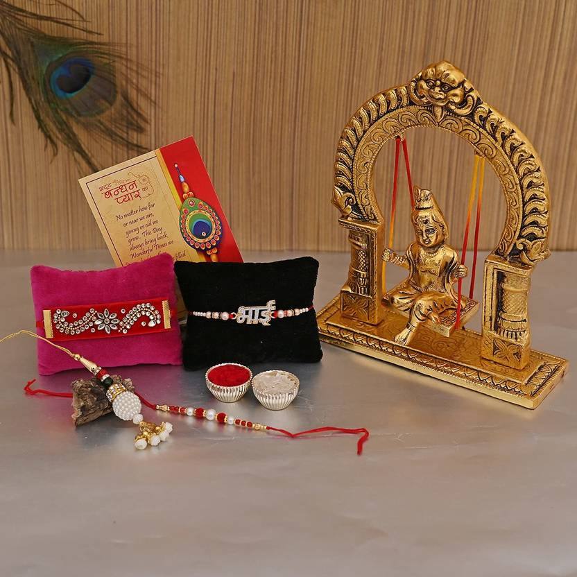 Flipkart SmartBuy Brother Bhabhi Kids Rakhi Lumba Dora Velvet With 