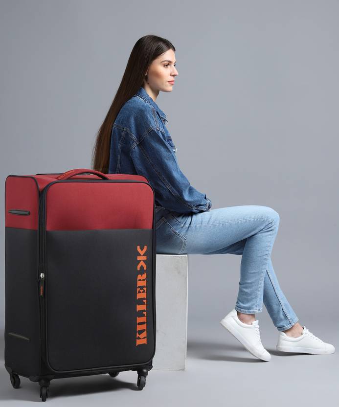 KILLER Plug Expandable Checkin Suitcase 30 inch Dk.Grey, Red Price