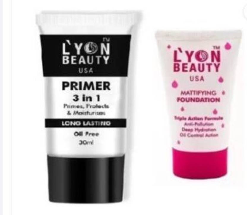 Lyon Beauty PRIMER & FOUNDATION COMBO 70 ml Foundation Price in India