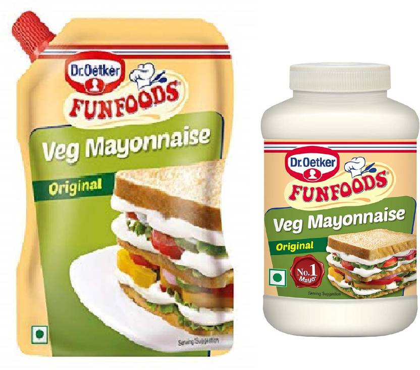 FunFoods Veg Mayonnaise Original 875 gm + 400 gm Combo 1275 g Price in
