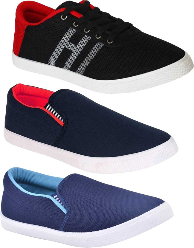 3SIX5 Combo Pack Of 3 Loafer Shoes 