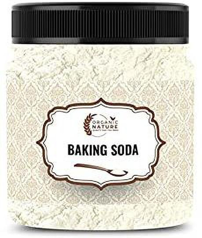 ORGANIC NATURE Uses for Cleaning Face Skin Teeth Whitening Cooking Eating 250 Gram (Jar Pack) Baking Soda Powder(250 g)