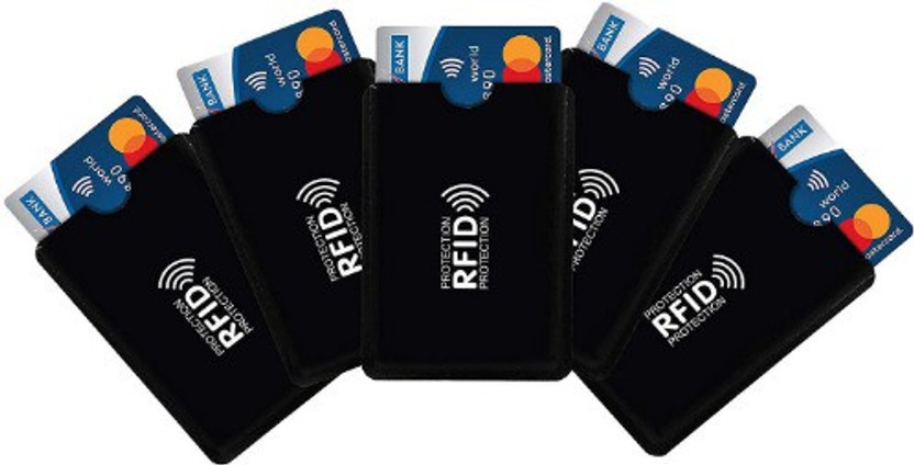 RFID RFID 6 Card Holder(Set of 5, Black) - Flipkart Deal