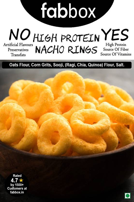 FabBox High Protein Nacho Rings 160gms Nachos Price in India - Buy ...