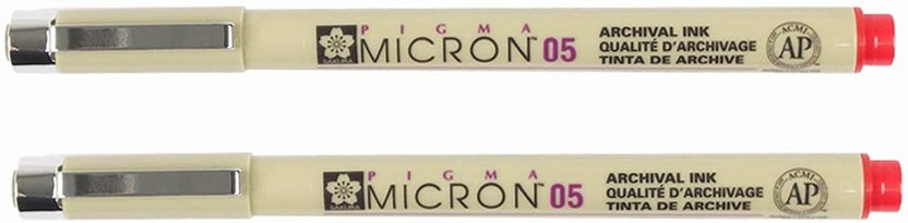 SAKURA SAKURA Pigma Fineliner Pen(Pack of 2, Ink Color - Red) - Flipkart Deal