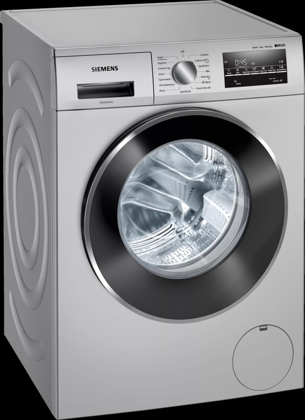 Siemens 8 kg Fully Automatic Front Load Washing Machine with In-built Heater Silver(WM14J46SIN)
