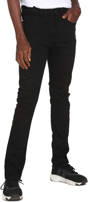 men's black skinny jeans