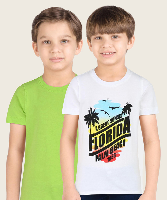 Chief Boys Printed Pure Cotton T Shirt