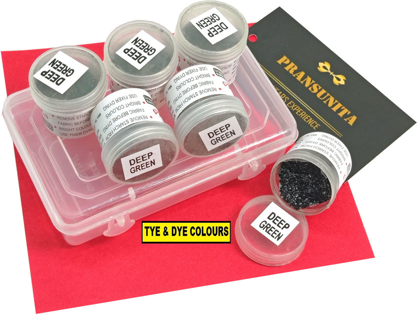 PRANSUNITA PRANSUNITA Tie & Dye Textile Pigment Powder Colors, Pack of 6 (10 GMS Each) for Kids Adults, Tie Dye Kits for Shirts, Clothing Group Craft Arts Party Supplies - Flipkart Deal