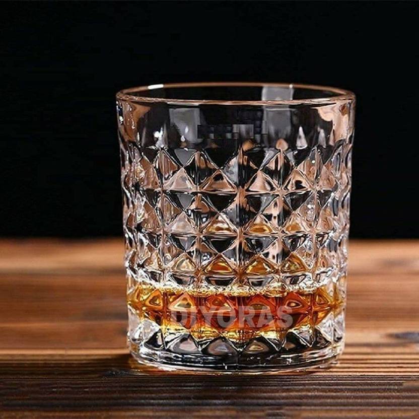DIYORA S (Pack of 6) SCOTCH KACH KA GLASS set with HEATPROOF & FOOD