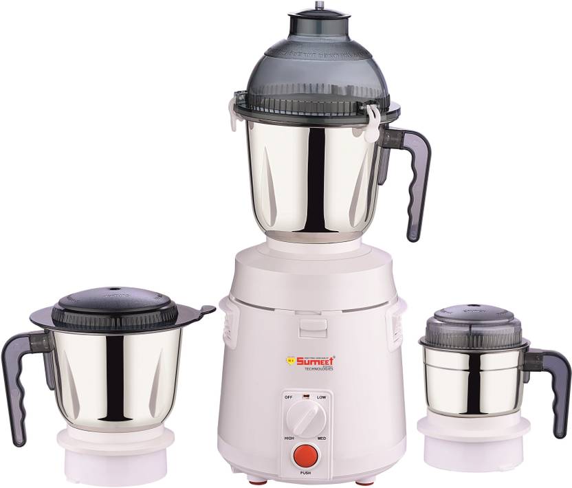 MI Sumeet JMG 5555 Juicer & Mixer 900 Mixer Grinder (3 Jars, White