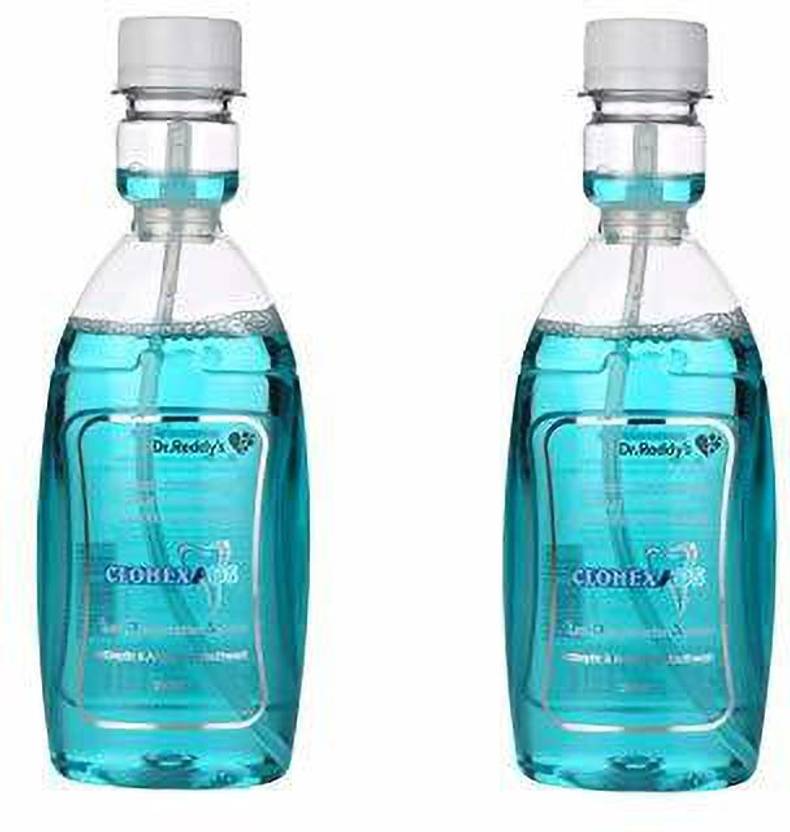 Clohex ANTIPLAQUE MOUTHWASH IN DR.REDDY'S PACK OF ( 2 X 200ML ) FRESH