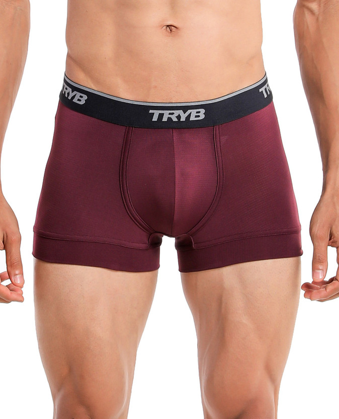 Tryb Tryb Men Mens Sport Performance Moisture Wicking Active Dry Fit Short Boxer Trunk Brief - Flipkart Deal
