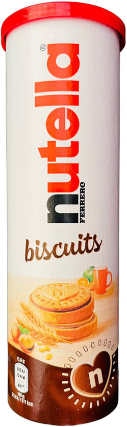 nutella Biscuits Resealable Tube Imported 166g Cream Filled Biscuit(166 g)