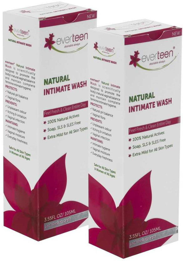 everteen Natural Intimate Wash (210 ml) Intimate Wash(210 ml, Pack of 2)