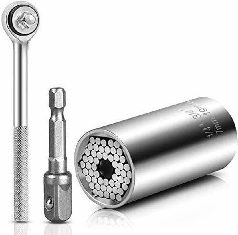 Roforuf gator grip Universal Socket Gator grip Socket Wrench Set with