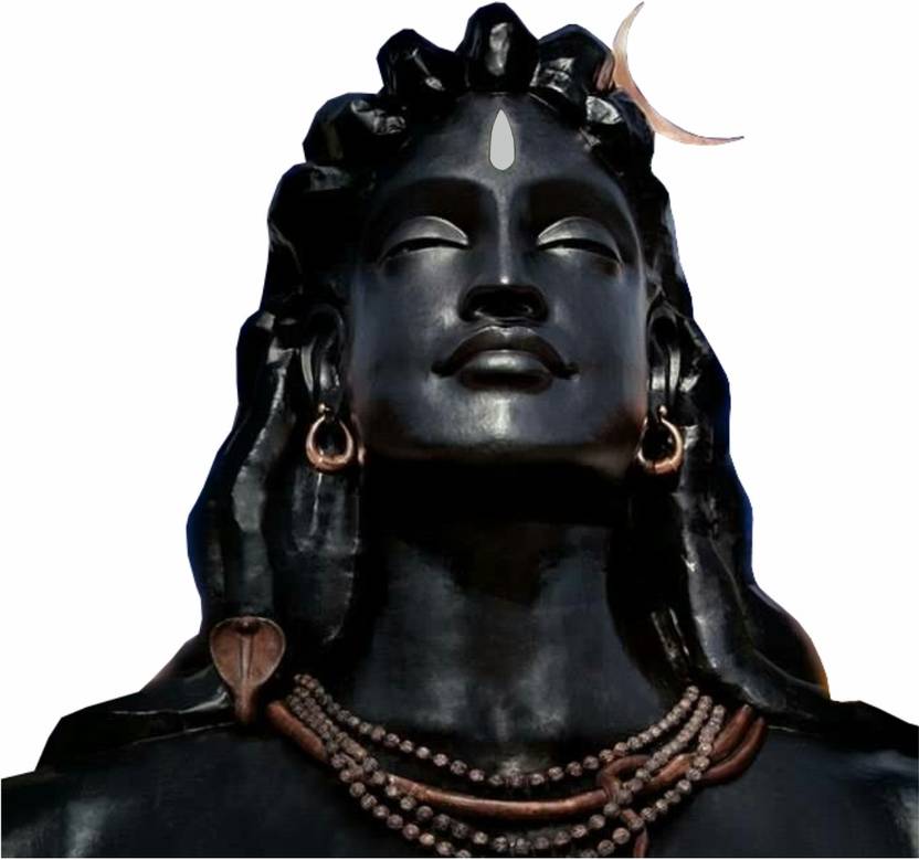Divine studio 45 cm The Adiyogi Shiva Statue Wall Sticker (45Cm X48Cm