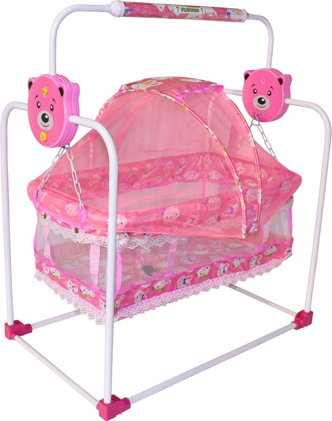 FLIPZON Baby Swing Cradle Jhula with Mosquito Net for New