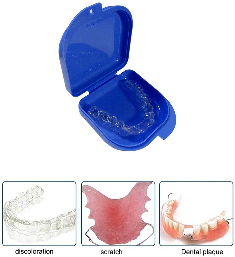 Dentosmile Dental Orthodontic Retainer/Aligner Case/Box Pack of 2 Pcs